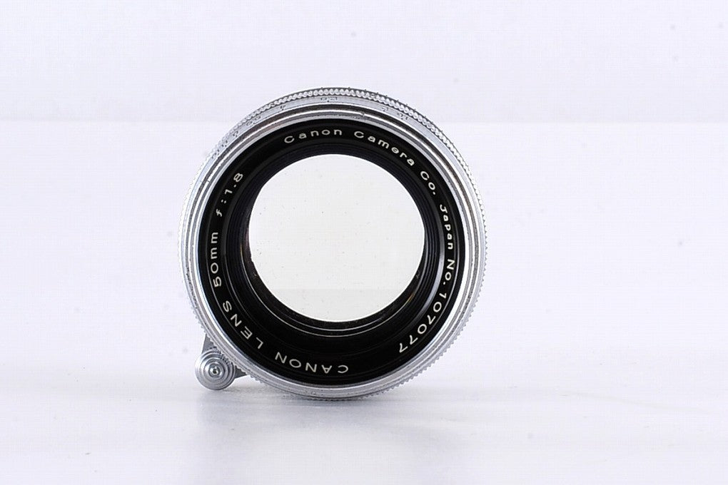Canon 50mm f/1.8 MF L Silver Lens LTM Leica L39 Screw Mount