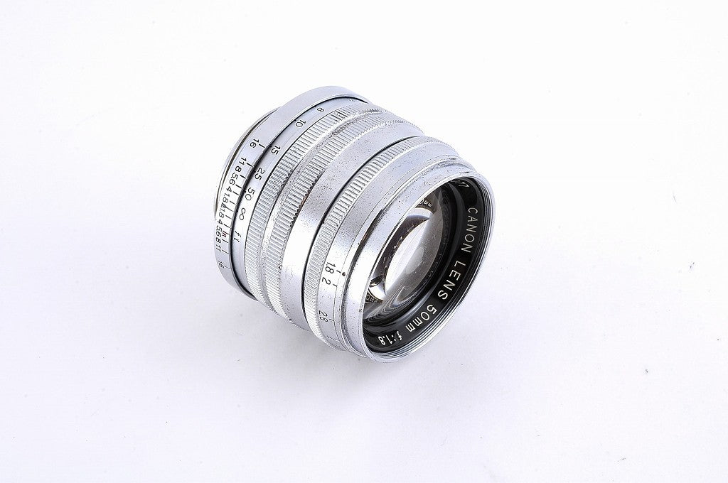 Canon 50mm f/1.8 MF L Silver Lens LTM Leica L39 Screw Mount