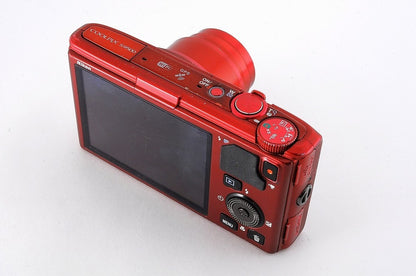 Nikon COOLPIX S9500 Red Digital Camera 18.1MP Compact 22x zoom Tested