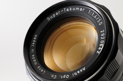 PENTAX Super-Takumar 50mm f/1.4 M42 Mount Lens Asahi