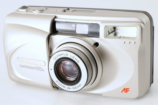Olympus Super zoom 105G Point & Shoot 35mm Film Camera