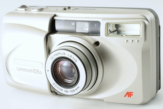 Olympus Super zoom 105G Point & Shoot 35mm Film Camera