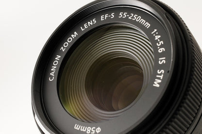 Canon EF-S 55-250mm f/4-5.6 IS STM Telephoto Zoom Lens