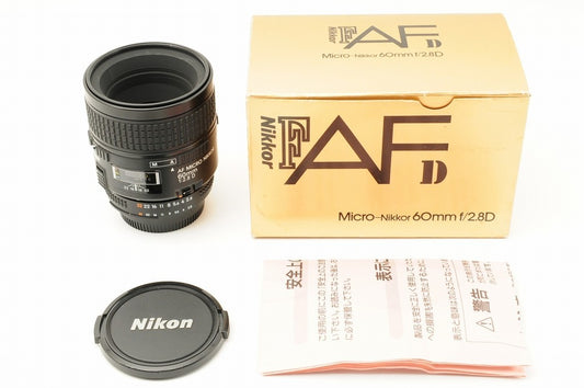 BOXED Nikon AF MICRO NIKKOR 60mm f/2.8 D Macro Lens