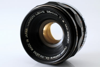 Canon 35mm f/2 Wide Angle Lens LTM L39 Leica L Screw Mount