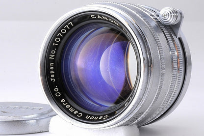 Canon 50mm f/1.8 MF L Silver Lens LTM Leica L39 Screw Mount