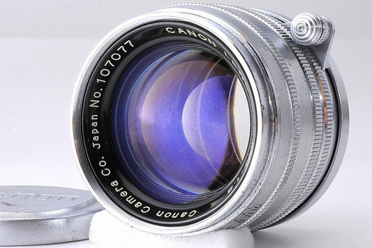 Canon 50mm f/1.8 MF L Silver Lens LTM Leica L39 Screw Mount