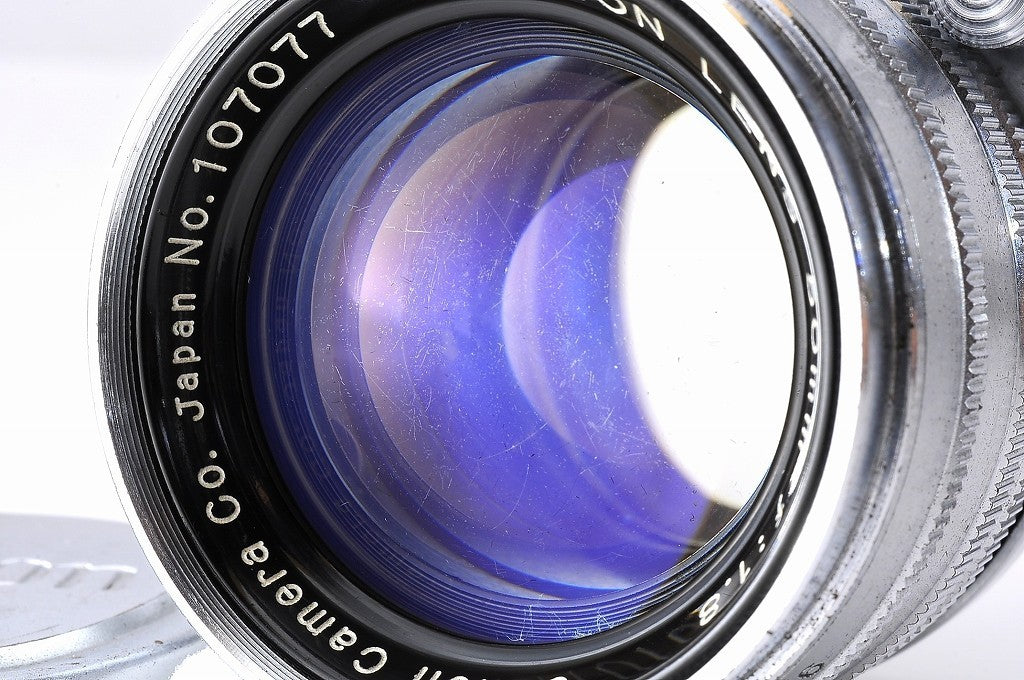 Canon 50mm f/1.8 MF L Silver Lens LTM Leica L39 Screw Mount