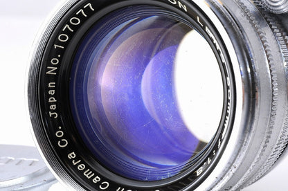 Canon 50mm f/1.8 MF L Silver Lens LTM Leica L39 Screw Mount