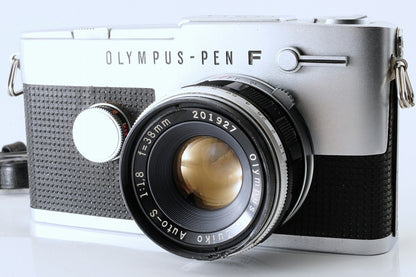 Olympus Pen FT 35mm Half Frame Film Camera 38mm F1.8 Lens