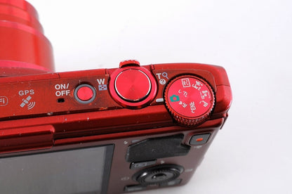 Nikon COOLPIX S9500 Red Digital Camera 18.1MP Compact 22x zoom Tested