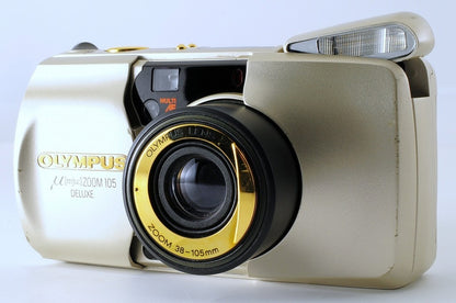 Olympus μ mju Zoom 105 DELUXE 35mm Film Camera Point & Shoot