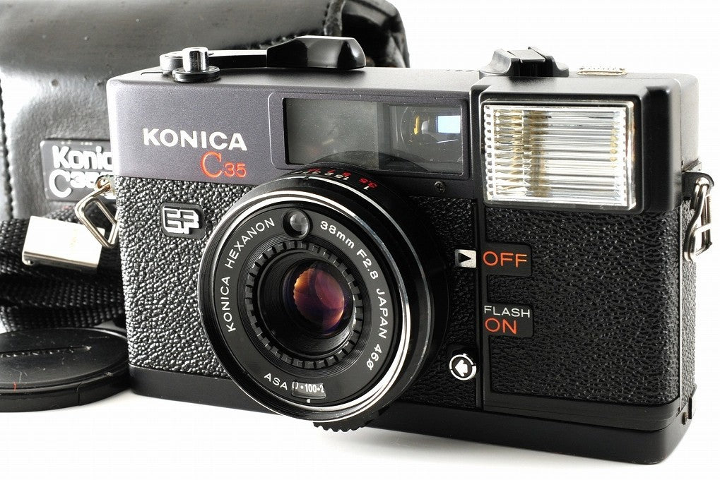 Konica C35 EF 38mm F2.8 Film Camera Flash Case Filter