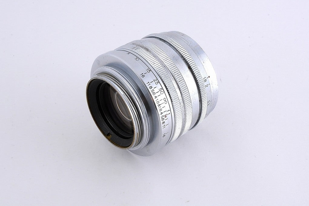Canon 50mm f/1.8 MF L Silver Lens LTM Leica L39 Screw Mount
